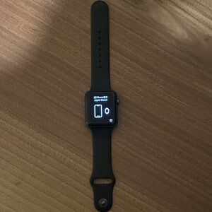 Apple series 3 x Nike 42mm black WITH black band